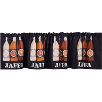 Verhokappa Vallila Jaffa, 60x250cm, harmaa/oranssi