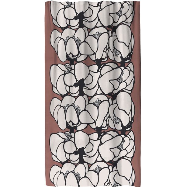 Sivuverho Vallila Makeba, 140x250cm, punasavi