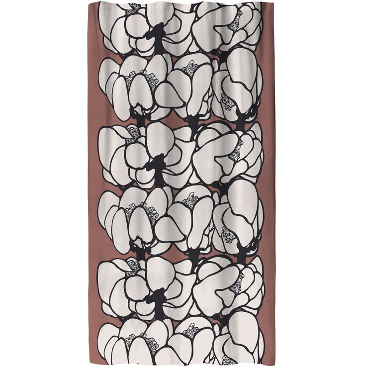 Sivuverho Vallila Makeba, 140x250cm, punasavi