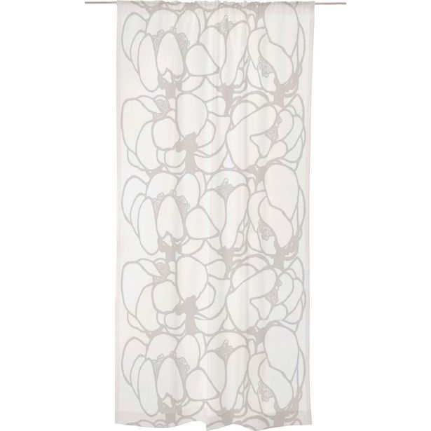 Sivuverho Vallila Makeba Classic SS23 140x250cm valkoinen
