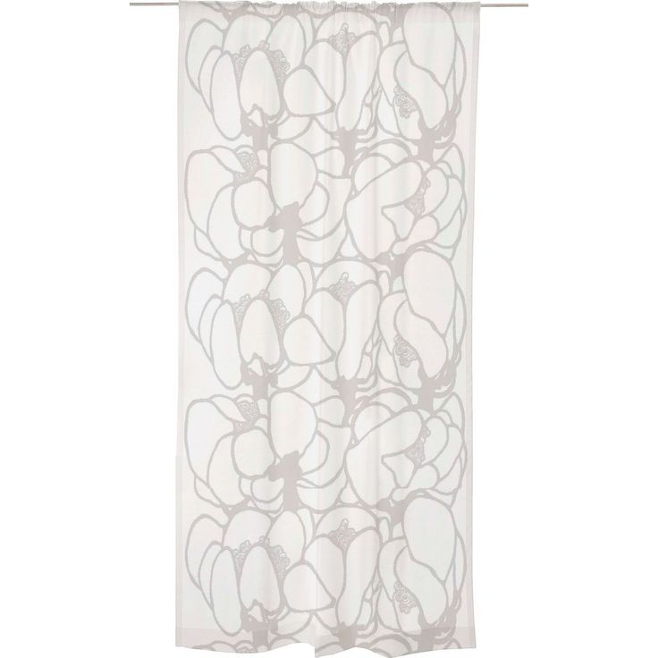 Sivuverho Vallila Makeba Classic SS23 140x250cm valkoinen