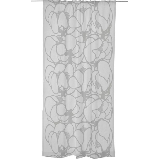 Sivuverho Vallila Makeba Classic SS23 140x250cm harmaa