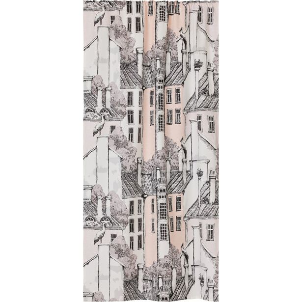 Sivuverho Vallila Korkeuksissa 140x250cm roosa