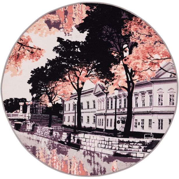 Pyöreä matto Vallila Aurajoki, Ø133cm, terra