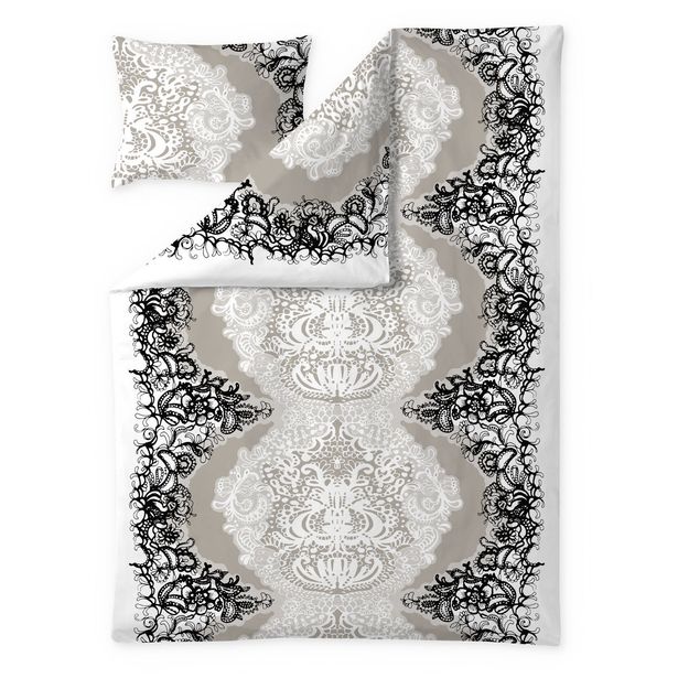 Pussilakanasetti Vallila Mandariini, 150x210cm, latte