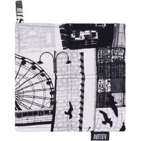 Patalappu Vallila Helsinki, 2kpl 20x20cm, harmaa