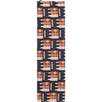 Kaitaliina Vallila Jaffa, 40x150cm, harmaa/oranssi