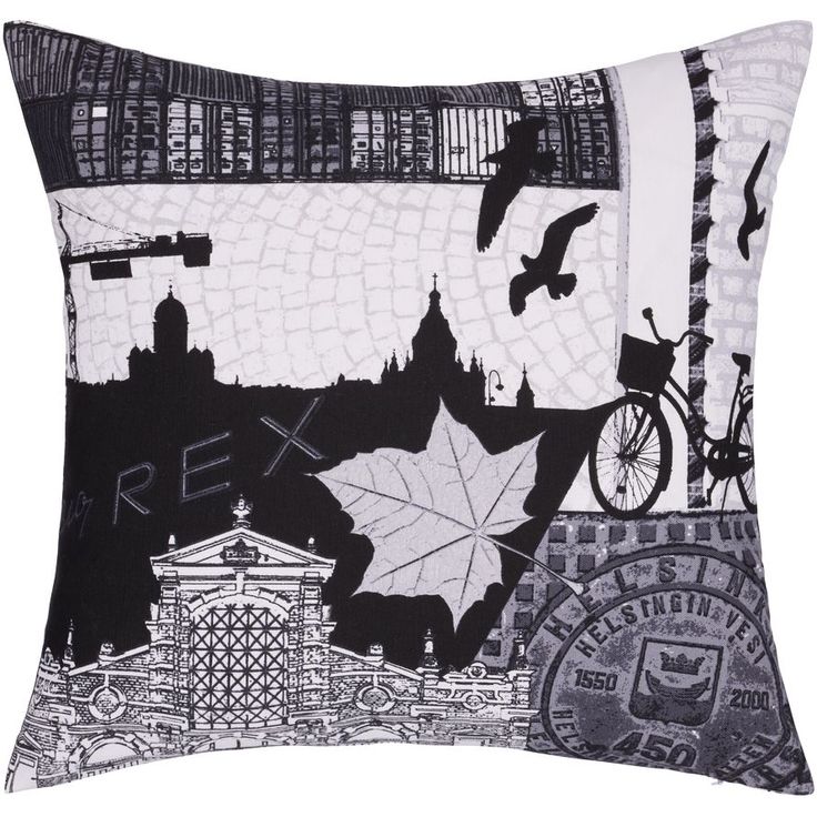 Koristetyynynpäällinen Vallila Helsinki, 43x43cm, harmaa