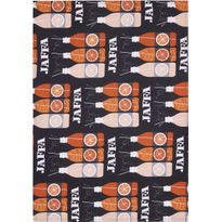 Keittiöpyyhe Vallila Jaffa, 2kpl 50x70cm, harmaa/oranssi