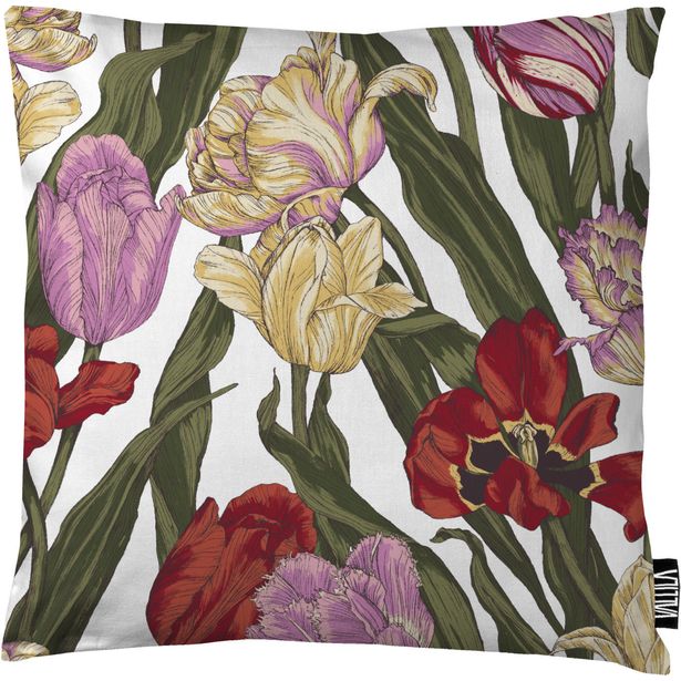 Koristetyynynpäällinen Vallila Kukoistus, 43x43cm, monivärinen