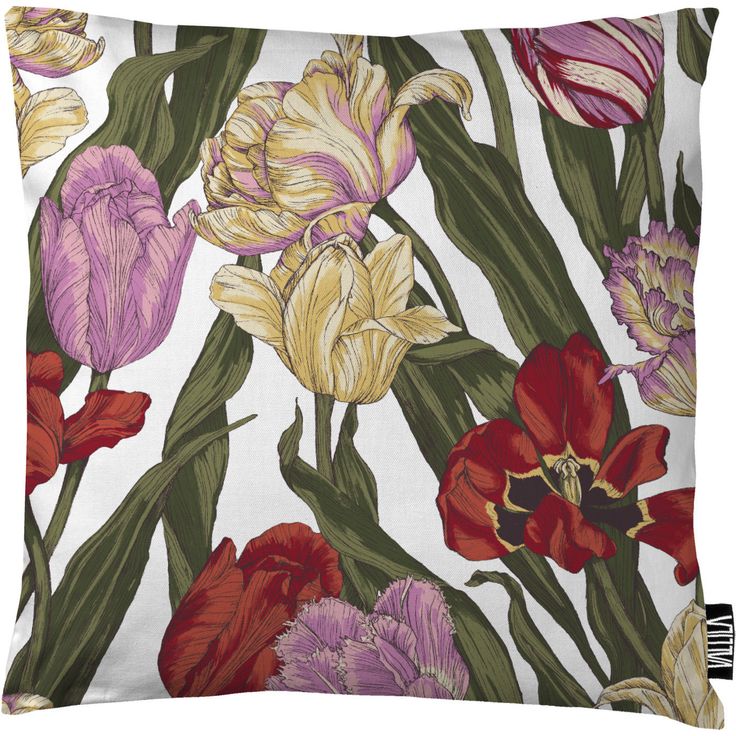 Koristetyynynpäällinen Vallila Kukoistus, 43x43cm, monivärinen
