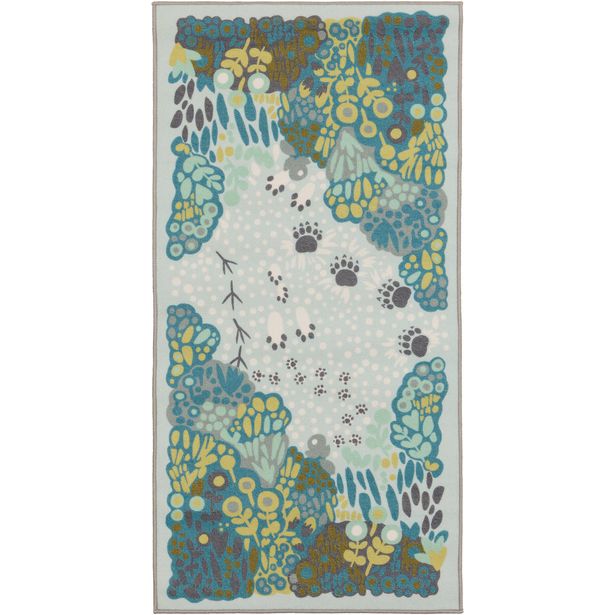 Käytävämatto Vallila Tassuttelu, 80x160cm, minttu