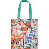 Kangaskassi Vallila x Linnanmäki Fanfaari 36x42cm multi