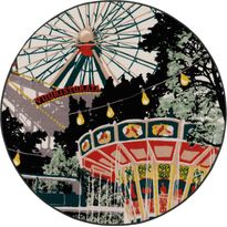 Matto Vallila x Linnanmäki Lintsi Ø133cm multi