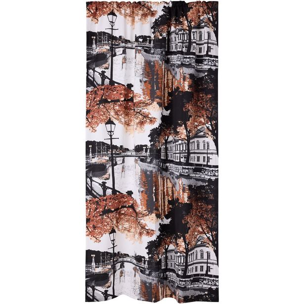 Sivuverho Vallila Aurajoki, 140x250cm, terra