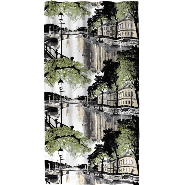 Sivuverho Vallila Aurajoki, 140x250cm