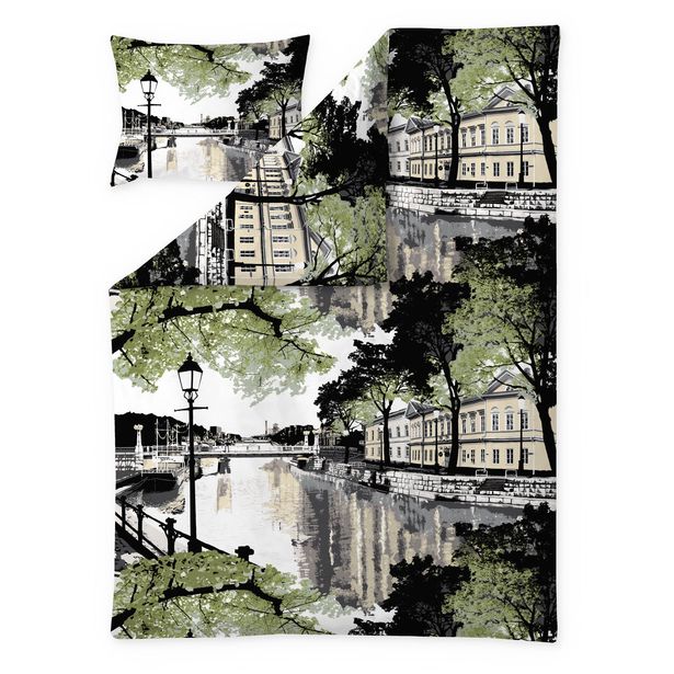 Pussilakanasetti Vallila Aurajoki, 150x210cm