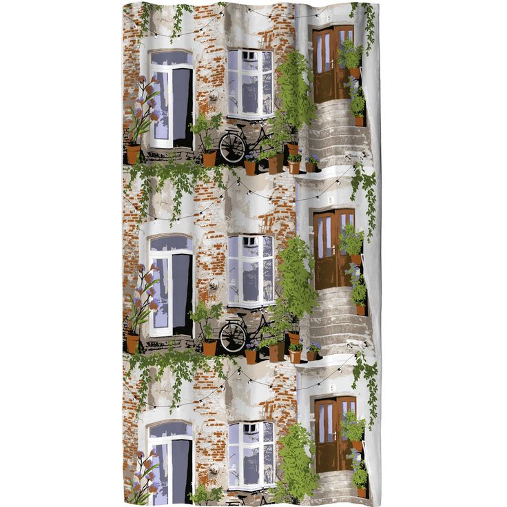 Sivuverho Vallila Sisäpiha, 140x250cm, laventeli
