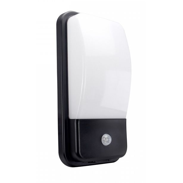 Liiketunnistinvalaisin Spectrum Enigo 20W 4000K IP54 PIR 300x150x86mm musta