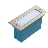 Upotettava seinävalaisin Spectrum Lava 16LED IP54 hopea, eri värilämpötiloja