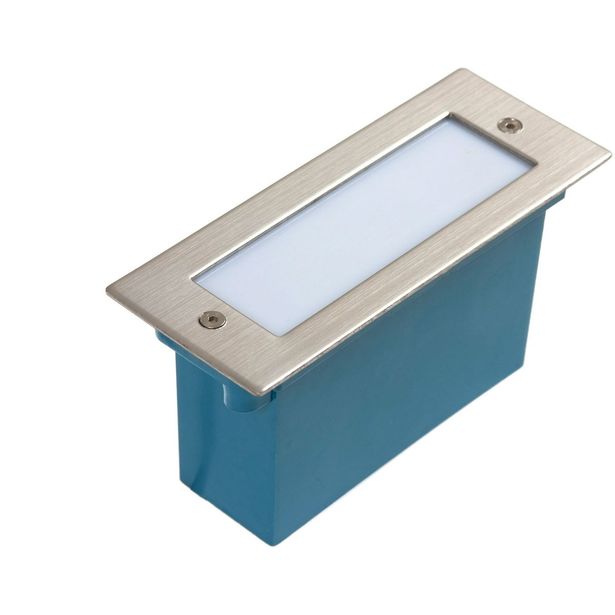 Upotettava seinävalaisin Spectrum Lava 16LED IP54 hopea, eri värilämpötiloja