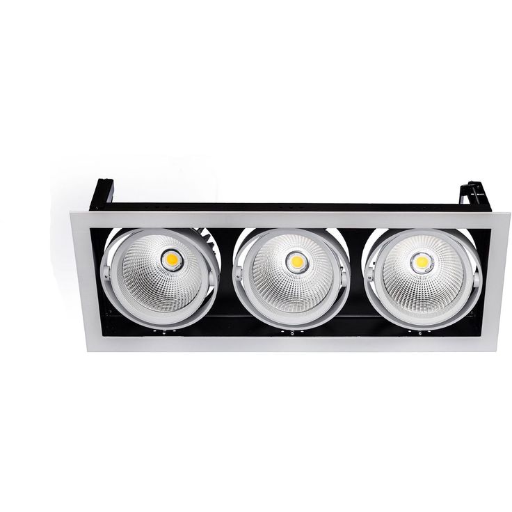 Alasvalo Spectrum Modern Day 3x1LED COB Citizen 40° 188x498x180mm 700mA 3x27W 3000K valkoinen
