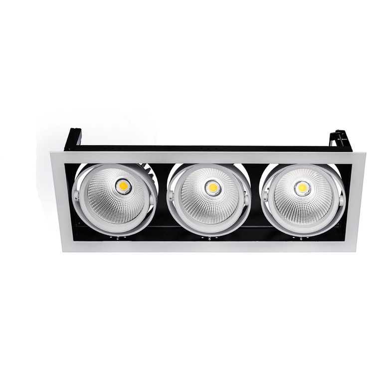 Alasvalo Spectrum Modern Day 3x1LED COB Citizen 40° 188x498x180mm 3x27W 3000K valkoinen