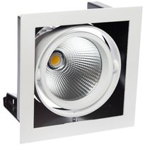 Alasvalo Spectrum Modern Day 1x1LED COB Citizen 40° 700mA 188x188x180mm 27W 3000K valkoinen