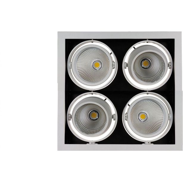 Alasvalo Spectrum Modern Day 4x1LED COB Citizen 40° 348x348x180mm 4x27W 3000K valkoinen