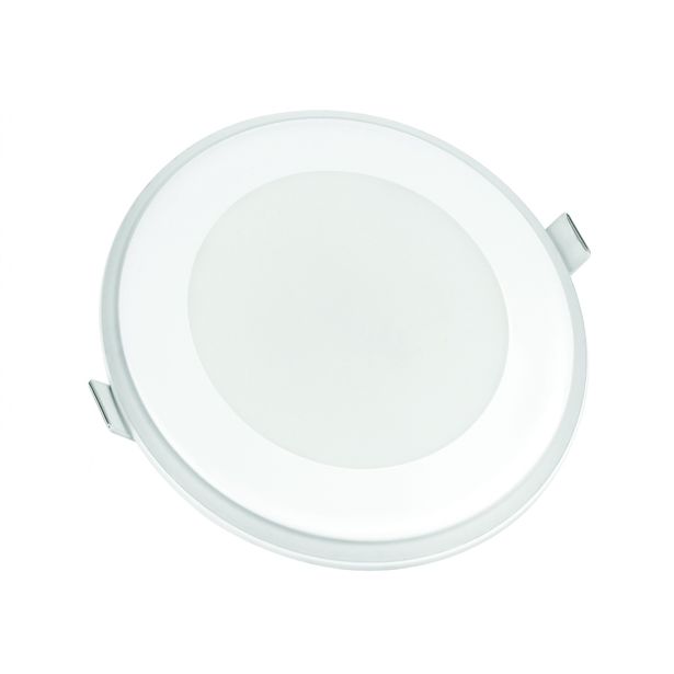 Upotettava alasvalo Spectrum Fiale 3 Steps 12.5W Aureola A IP44 Ø148x37mm valkoinen, eri värilämpötiloja