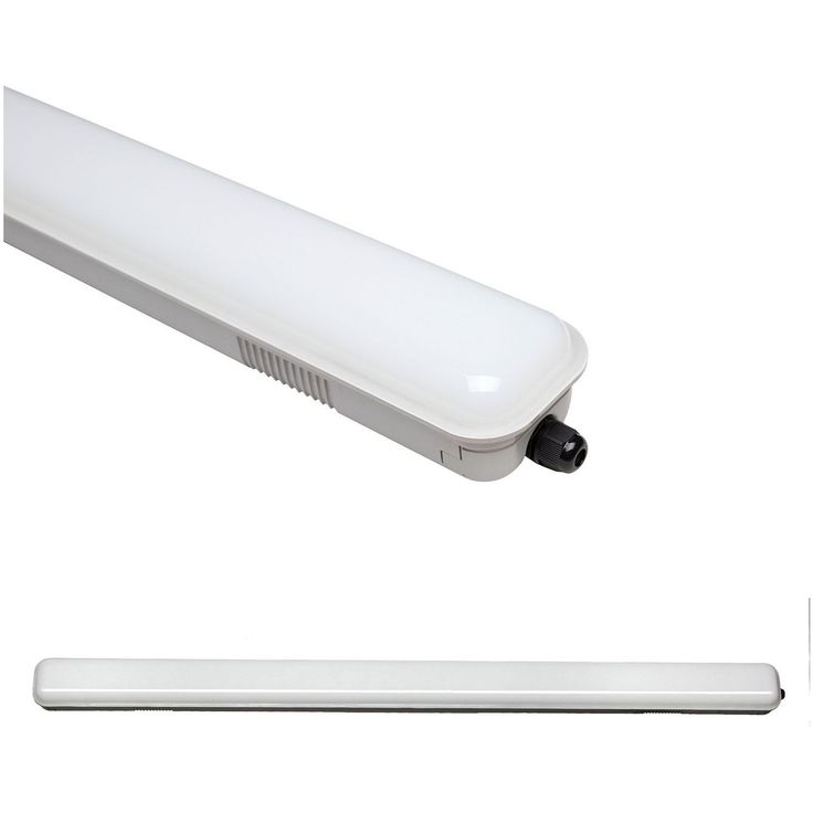 Teollisuusvalaisin Spectrum Limea LED SMD3528 18W 60cm 3000K IP65 85x600x73mm mattakalvo harmaa/valkoinen