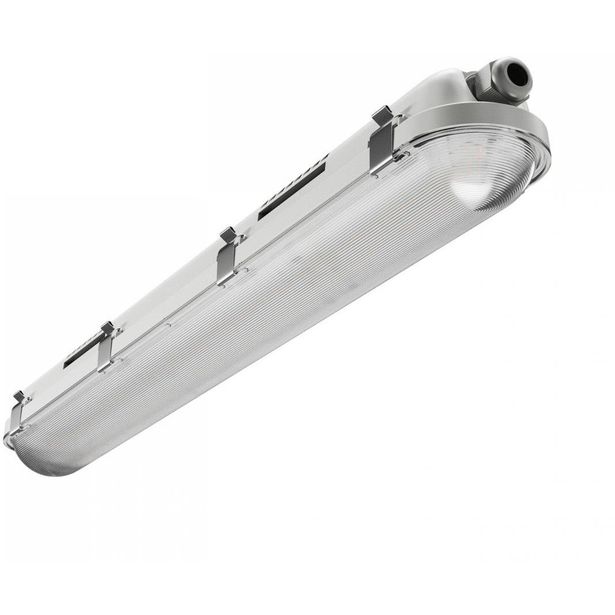 Teollisuusvalaisin Spectrum Limea Gigant Pro Hermetic 600x80x68mm 21W/12W 4000K 120° IP66 IK10 harmaa/valkoinen