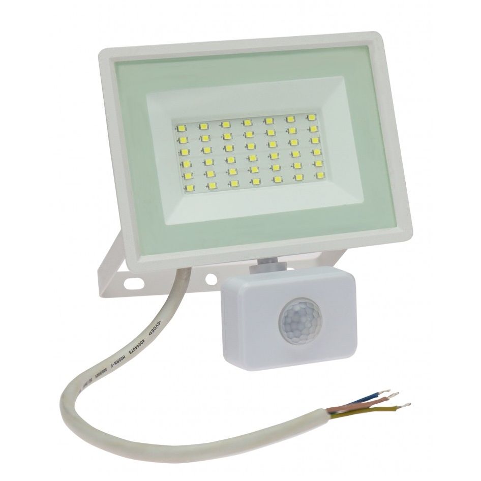 Liiketunnistinvalaisin/valonheitin Spectrum Noctis Lux 3 30W IP44 6000K 150x190x53mm valkoinen