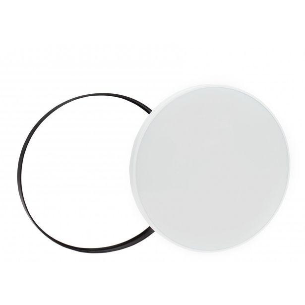 Plafondi Spectrum Nymphea Ø250x52mm CCT 3000/4000/6000K IP54 18W valkoinen/musta