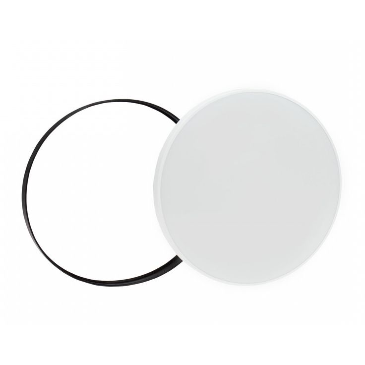Plafondi Spectrum Nymphea Black & White Ø320mm 24W 115° CCT 3000/4000/6000K IP54 valkoinen/musta