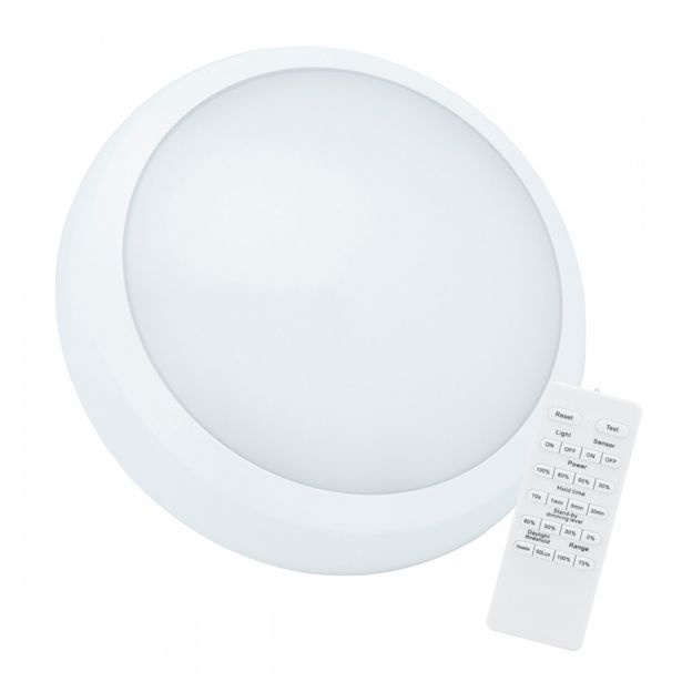 Plafondi Spectrum Nymphea City Pro 2 Ø320mm 18/24W kaukosäädin IP65 CCT 3000/4000/6000K valkoinen