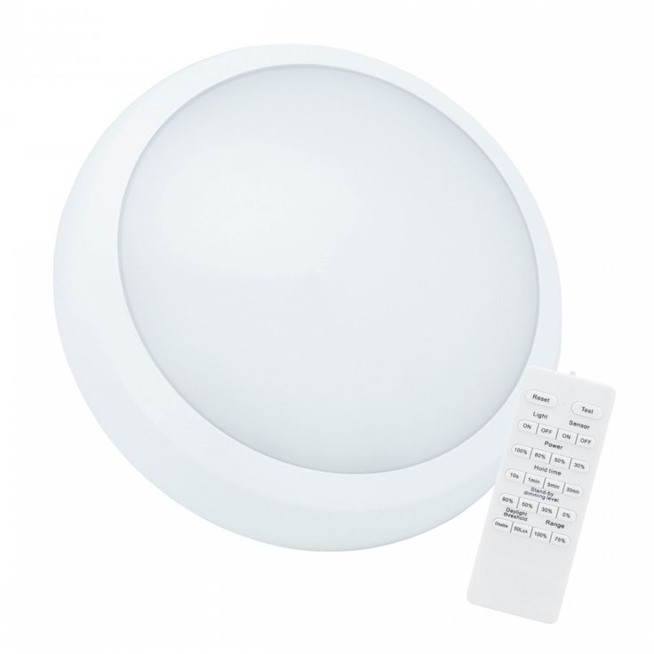 Plafondi Spectrum Nymphea City Pro 2 Ø320mm 18/24W kaukosäädin IP65 CCT 3000/4000/6000K valkoinen