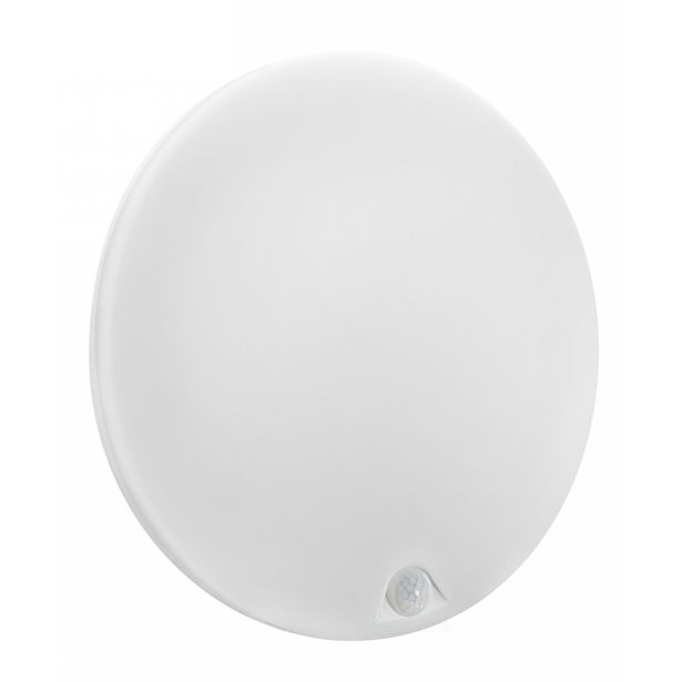 Plafondi Spectrum Nymphea Proxi Ø300mm 18W liiketunnistin 120° IP54 valkoinen, eri värilämpötiloja