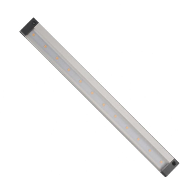 Kalustevalaisin Spectrum LED SMD 12V IR-liiketunnistin sivussa hopea mustat päädyt, eri vaihtoehtoja