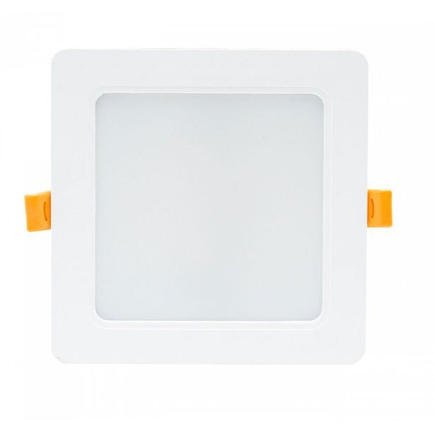 Upotettava alasvalo Spectrum Dure 3 12W 6000K 110° IP54 IK06 neliö integroitu ajuri 145x145x34mm valkoinen