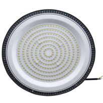 Teollisuusvalaisin Spectrum Plateo Sun 3 High Bay Ø309mm 200W 90° IP65 4000K ripustettava musta Ø309x68mm