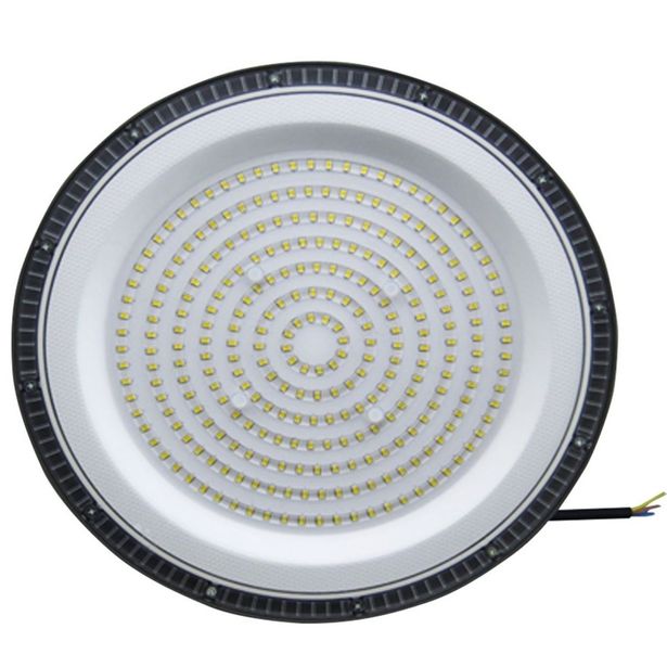 Teollisuusvalaisin Spectrum Plateo Sun 3 High Bay Ø309mm 200W 90° IP65 4000K ripustettava musta Ø309x68mm
