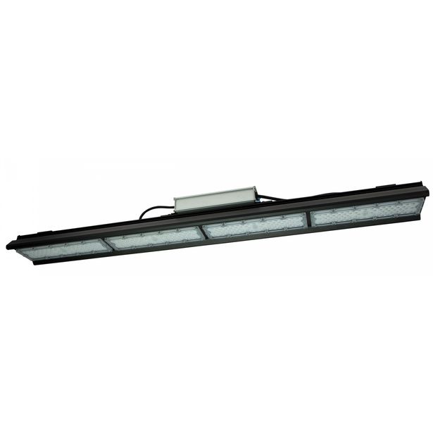 Ripustettava teollisuusvalaisin Spectrum Halls Line 200W 4000K 90° IP66 IK10 990x126x95mm musta