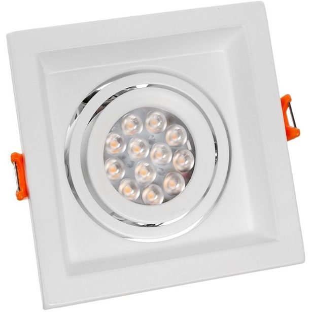 Upotettava kohdevalaisin Spectrum Mdd Mini Uno GU10 110x110x40mm valkoinen