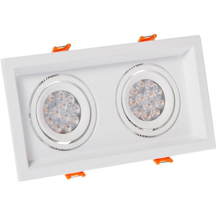Upotettava kohdevalaisin Spectrum Mdd Mini Due GU10 x2 110x210x40mm valkoinen