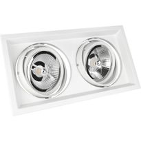 Alasvalo Spectrum Modern Day Due Maxi 186x336x43mm 2x AR111 GU10 suunnattava upotettava