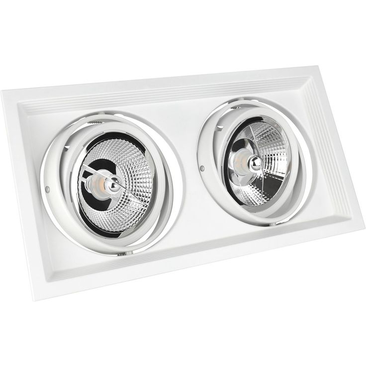 Alasvalo Spectrum Modern Day Due Maxi 186x336x43mm 2x AR111 GU10 suunnattava upotettava