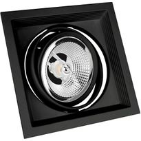 Upotettava kohdevalaisin Spectrum Mdd Maxi Uno AR111 GU10 186x186x43mm musta