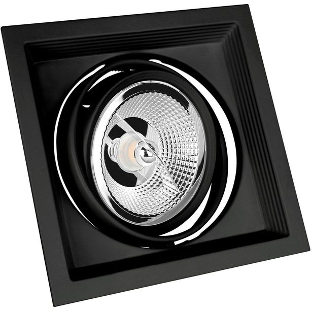 Upotettava kohdevalaisin Spectrum Mdd Maxi Uno AR111 GU10 186x186x43mm musta