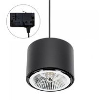 Kohdevalaisin Spectrum Chloe AR111 3-vaihekiskoon GU10 IP20 Ø120x85mm musta